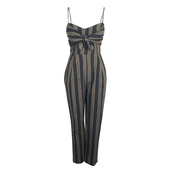 Lush Pants - Lush striped jumpsuit